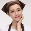Turban de Trabajo para Camarero de Hotel Logo Sencillo Cocina Restaurante Restaurante de Hot Pot Turban Triángulo Gorro de Chef Femenino