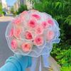 Materiales de Embalaje de Flores de Hilo de Rociado Plisado Malla Ondulada Suministros para Floristería Hilo de Rociado de Perlas Malla para Envolver Flores de Rosa