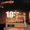 Trofeo de Madera Souvenir Luz de Noche Acrílica Premio Reunión Anual de la Empresa Creativo Brillante Aniversario del Campus Temporada de Graduación