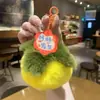Chaveiro de Pelúcia Novo Estilo Caqui da Sorte, Pequeno Pingente de Caqui para Tudo Dar Certo, Caqui para Boa Sorte, Ornamento de Presente para Bolsa