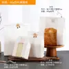 Saco de pão spot saco de torrada janela transparente saco de embalagem para assar revestido à prova de óleo saco de embalagem para assar