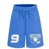 Shorts Casuales con Estampado de Letras Retro Americano para Hombres y Mujeres, Nuevo Estilo Verano 2026, Pantalones de Cinco Puntos Versátiles de Pierna Ancha con Cordón, Modernos