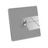 Electricista Internacional Ultrafino Gris Vidrio Templado Poste Hogar Oculto Enchufe 16A Uno Abierto 5 Cinco Orificios Panel de Pared