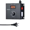 Controlador de Velocidade de Motor AC 220V Inglês 10000W Ventilador Soprador Interruptor de Controle de Velocidade Controle de Temperatura Dimerização com Voltímetro