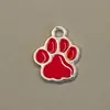 Huella de Pata de Gato Linda Accesorios para Joyería DIY Accesorios de Goteo de Aceite Accesorios para Pendientes Collar Pulsera Colgante para Teléfono Móvil
