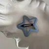 Nuevo clip BB de flequillo para niña de estilo coreano, simple, hueco, versátil, tamaño grande, pasador de flequillo lateral de mezclilla, pinza para el pelo de estrella