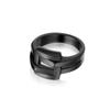 Accesorios de Moda Spot Anillo Creativo Europeo y Americano para Hombre y Mujer Diseño de Hebilla de Cinturón de Acero Inoxidable Personalización Personalizada