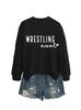 Sudadera con cuello redondo y manga larga para mujer, versátil, simple, informal, de estilo europeo y americano, para lucha libre, tía, exportación, estación independiente de Ebay