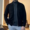 Cárdigan de Moda Urbana con Solapa para Hombre, Otoño e Invierno 2025 Suéter de Lana Cárdigan de Punto para Hombre Bd162