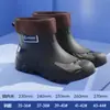 Botas de Lluvia de Moda de Verano para Hombre, Usables, Suaves, Antideslizantes, Suela Plana, Zapatos para Exteriores, Botas de Lluvia para Cocina, Zapatos de Goma