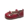 Zapatos de Princesa para Niñas Primavera y Otoño Nuevos Vintage Mary Jane Planos Infantiles Moda de Principios de Otoño Suela Suave Zapatos de Cuero para Niñas