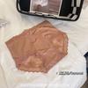 Ropa interior de satén de alta gama para mujer, de cintura media, de talla grande, con un toque de sensualidad y un delicado encaje, transpirable.