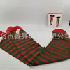 Medias Largas Transfronterizas, Accesorios de Ropa, Medias Largas Hasta la Rodilla, Medias Largas con Moño Rojo y Verde, Navidad, Día de la Independencia