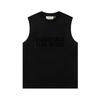 Esenciales Hhh Camiseta con Letras Estilo Americano Chaleco Trbottomy Marca High Street Niebla Verano Camiseta Base para Hombre y Mujer