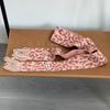 Cachecol de Franjas Leopardo Retrô de Nicho Feminino 2024 Outono e Inverno Novo Estilo Coreano Cachecol Pequeno Tricotado em Lã de Alta Qualidade