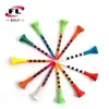 Tee de Golf Más Vendido Transfronterizo del Fabricante Bolixi Tee de Plástico Funda de Goma Blanda Tee Rayado Soporte de Tee de Colores