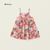 Ropa para Niños Jila Falda de Tirantes para Niñas Primavera y Verano 2025 Nuevo Estilo Dulce para Niños Vestido Floral de Algodón Puro Transfronterizo 1