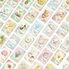 Cartões de Ilustração em Aquarela Fresca de Novo Estilo Transfronteiriços com 36 Peças e Cartões com Texto de Afirmação de Autocuidado com Energia Positiva