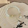 Pulsera de hoja de ginkgo de estilo chino para mujer, elegante y ligera, con borlas antiguas, diseño de nicho, sencilla y combinable.