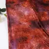 Tela Estampada de Terciopelo Dorado de Alta Densidad Sombra de Flores de Arroyo de Primavera, Vestido de Mujer Estilo Chino Qipao Tela Estampada Digital Gradiente