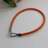 Pulseira de Pulso de PU Versátil de Alta Qualidade 6mm Cordão para Celular Novo Estilo Fivela Quadrada de Couro Corrente de Mão Corda Redonda Acessório para Celular