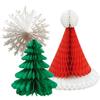 Venda Direta de Fábrica Festival Festa Shopping Center Decoração Pingente de Janela Artesanato de Bola de Papel Favo de Mel Enfeites de Natal