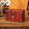 Caja de Joyería Nueva Caja de Almacenamiento de Madera con Cerradura Caja de Almacenamiento Caja de Embalaje de Piedra Caja de Madera Estilo Retro Personalizado Venta al por Mayor