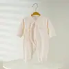 Mameluco Jacquard de Manga Larga con Broches para Recién Nacidos, Ropa de Bebé para Niños y Niñas Recién Nacidos, Pijama, Traje para Gatear