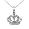 Jóias europeias e americanas atacado moda colar de diamantes personalidade distinta coroa pingente de ouro jóias camisola cadeia