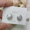 Brincos de Pérola Coração Barroco Coloridos Festa Estudantil Personalidade Doce Prata 925 Estilo Ins Nicho Atacado
