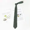 Estilo Universitario Corbata jk Estudiante Japonés Corbata Verde Nudo Perezoso Sin Nudo Aprendizaje Raíz de Pluma Corbata Blusa Uniforme Fresco