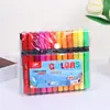 Plumón Acrílico para Estudiantes de Primaria, Lavable, Opaco, Bolígrafo de Color Apilable, 24 Plumones de Color, Impermeable y de Secado Rápido