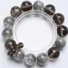 Esqueça o ComumPulseira de Fogos de Artifício de Cristal Cinza Natural para Mulheres, Pulseira de Cristal Branco Versátil para Moda Casual no Atacado