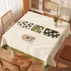 2026 Nova Toalha de Mesa Quadrada de Alta Qualidade Impermeável à Prova de Óleo Lavável Toalha de Mesa Quadrada para Sala de Jantar Toalha de Mesa Quadrada de Luxo Leve para Café