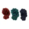 Moda Transfronteriza Hecho a Mano Parches de Tela de Flores Plegadas Accesorios Decorativos de Tres Capas con Cuentas Vestido Suéter para Mujer Flores Tridimensionales