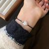 "Sorte de Lótus" novo bracelete casal Lótus retrô chinês 2024 Pulseira da sorte para amigas Ano Novo