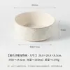 Cuenco de Cerámica Blanca Esmaltada Simple con Forma de Pata de Gato con Base de Bambú, Cuenco Antiderrames para Mascotas, Cuenco para Gatos, Cuenco para Perros, Bebedero para Gatos