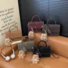 Bolso Pequeño Cuadrado Casual Estilo Coreano para Mujer 2025 Invierno Nuevo Estilo Versátil Costura Moda Bolso de Hombro Único Cruzado
