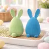 Decoraciones de Pascua Transfronterizas, Adornos de Huevo de Pascua de Terciopelo Estilo Ins, Decoraciones de Mesa para Fiesta Festiva