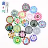 Gema de Tiempo con Parche de Vidrio con Figura Accesorios de Joyería Vintage DIY Suministro Directo de Fábrica Mandala