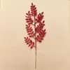 Polvo Brillante 46cm Rama Navideña con 7 Hojuelas de Plástico, Marco de Fotos para Árbol de Navidad Decoración de Arreglo Floral Estilo Europeo