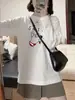 Novedad de Primavera y Otoño Estilo Divertido Simple Dibujos Animados Cachorro Camisetas de Manga Larga para Mujer Ropa Exterior Informal Suelta y Versátil