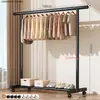 Perchero simple de pie para dormitorio, hogar, balcón, tendedero interior, adecuado para apartamentos de alquiler y dormitorios