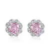 Nuevo Anillo Octogonal Corte Rosa Milenio de Amazon, Collar Colgante de Girasol, Pendientes de Lujo de Gama Alta para Mujer