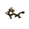 Dragão do Zodíaco de Cobre Latão Dragão Voador Pequenos Enfeites de Mesa Dragão Longo Suporte para Pincéis EDC Chaveiro de Carro DIY Pingente