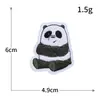 Parche de Tela Bordado de Oso de Dibujos Animados Lindos para Computadora Parche Adhesivo Termofusible Adhesivo Trasero Parche para Ropa DIY sin Coser