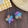 Nuevos Accesorios para el Cabello de Malla con Flores de Colores para Primavera y Verano, Goma Elástica de Verano Dopamina de Alta Elasticidad Que No Daña el Cabello, Pinza para Flequillo