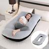 Almohada de Embarazo Amazon Protector de Cintura Almohada Inclinada para Dormir de Lado Almohada para Dormir de Embarazo en Forma de J Removible y Lavable Almohada de Embarazo Transfronteriza