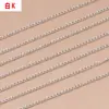 Cadena Pequeña de Metal Lista de Fábrica Accesorios para Joyería DIY Cadena Delgada Publicitaria Borla para Tocados Cadena Retorcida Encriptada Cadena Colgante