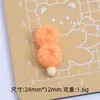 Brochetas de Frutas Simuladas, Accesorios de Joyería Hechos a Mano de Dibujos Animados, Accesorios de Resina de Pegamento de Crema, Material para Hebillas de Zapatos con Agujero